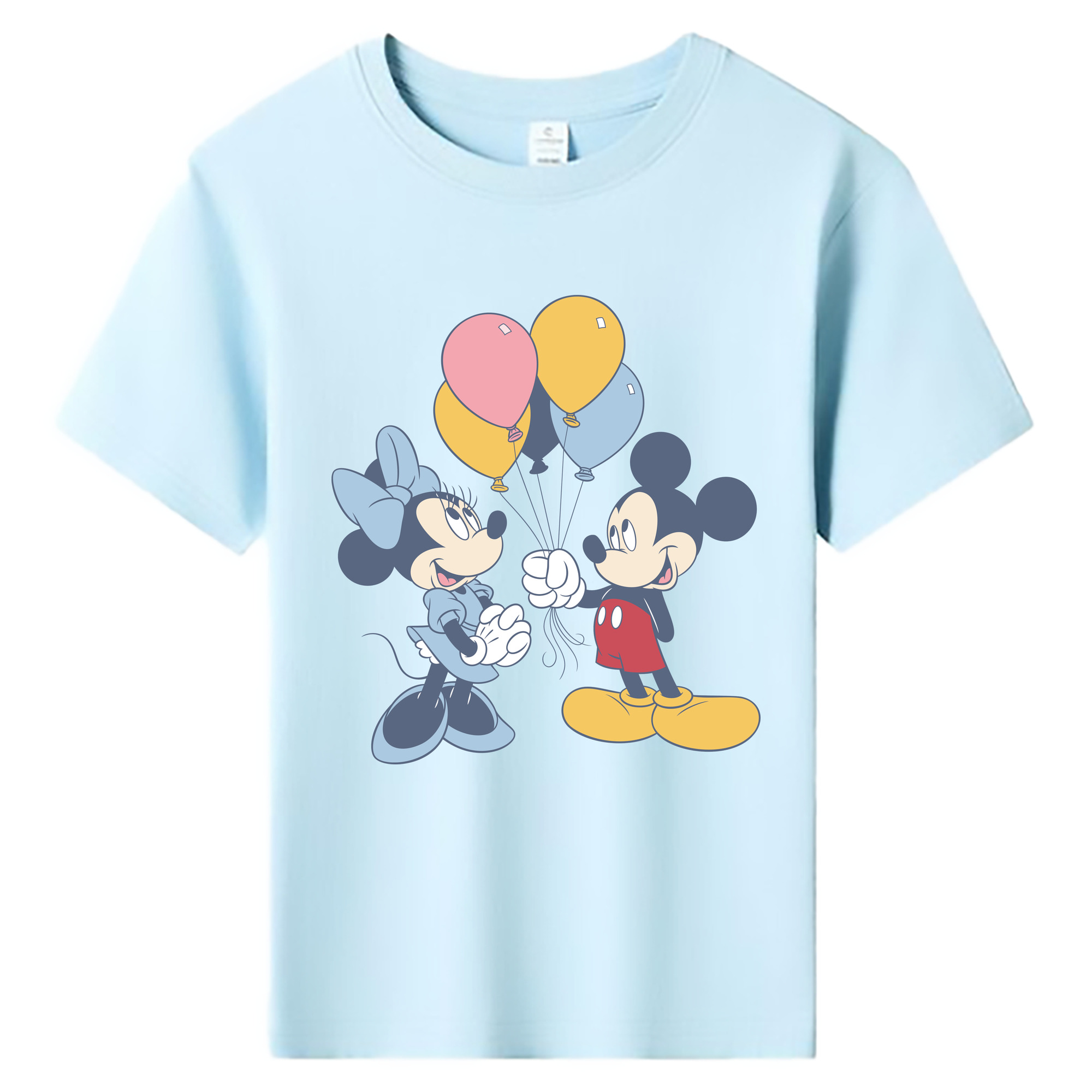 ミッキーマウス Mickey Mouse 綿100％キッズTシャツ（フロントプリント）